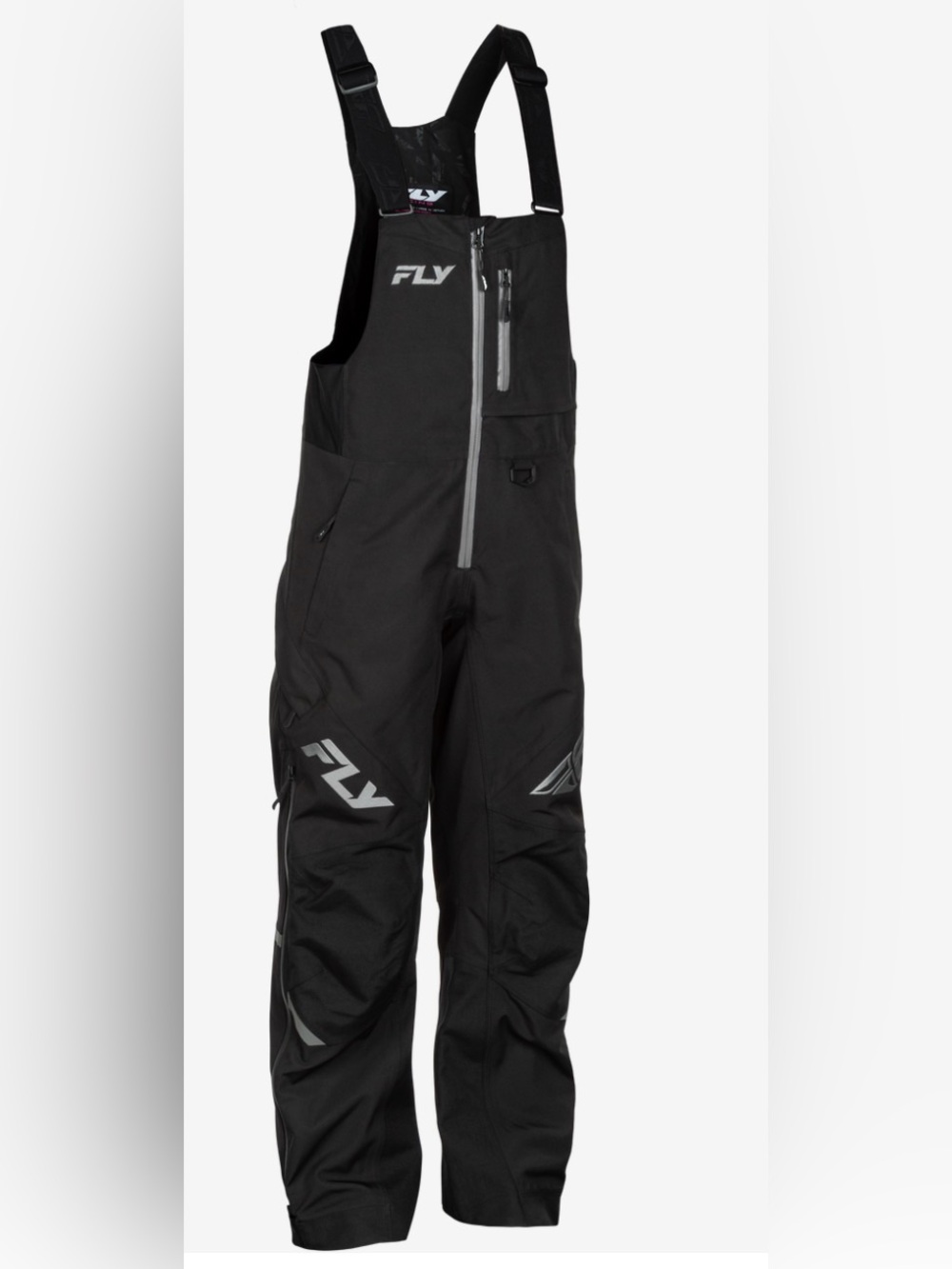 NWT Fly Racing Black Carbon Bib Black/Grey Size S
